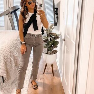 Levi's Gray Straight Leg Jeans